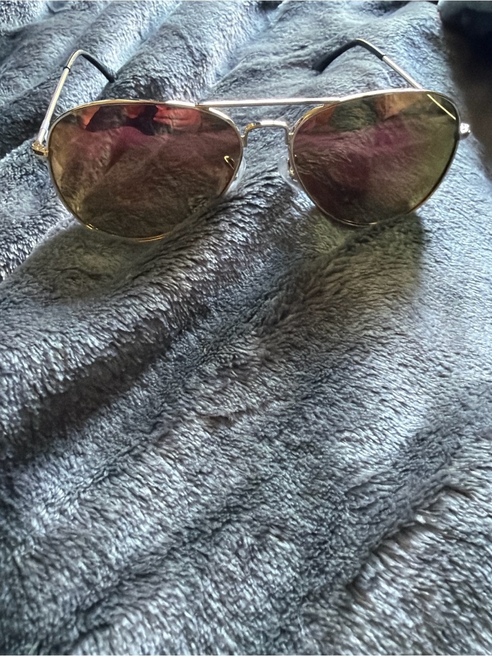 Prive Revaux Aviator Metal Frame Sunglasses in Gold